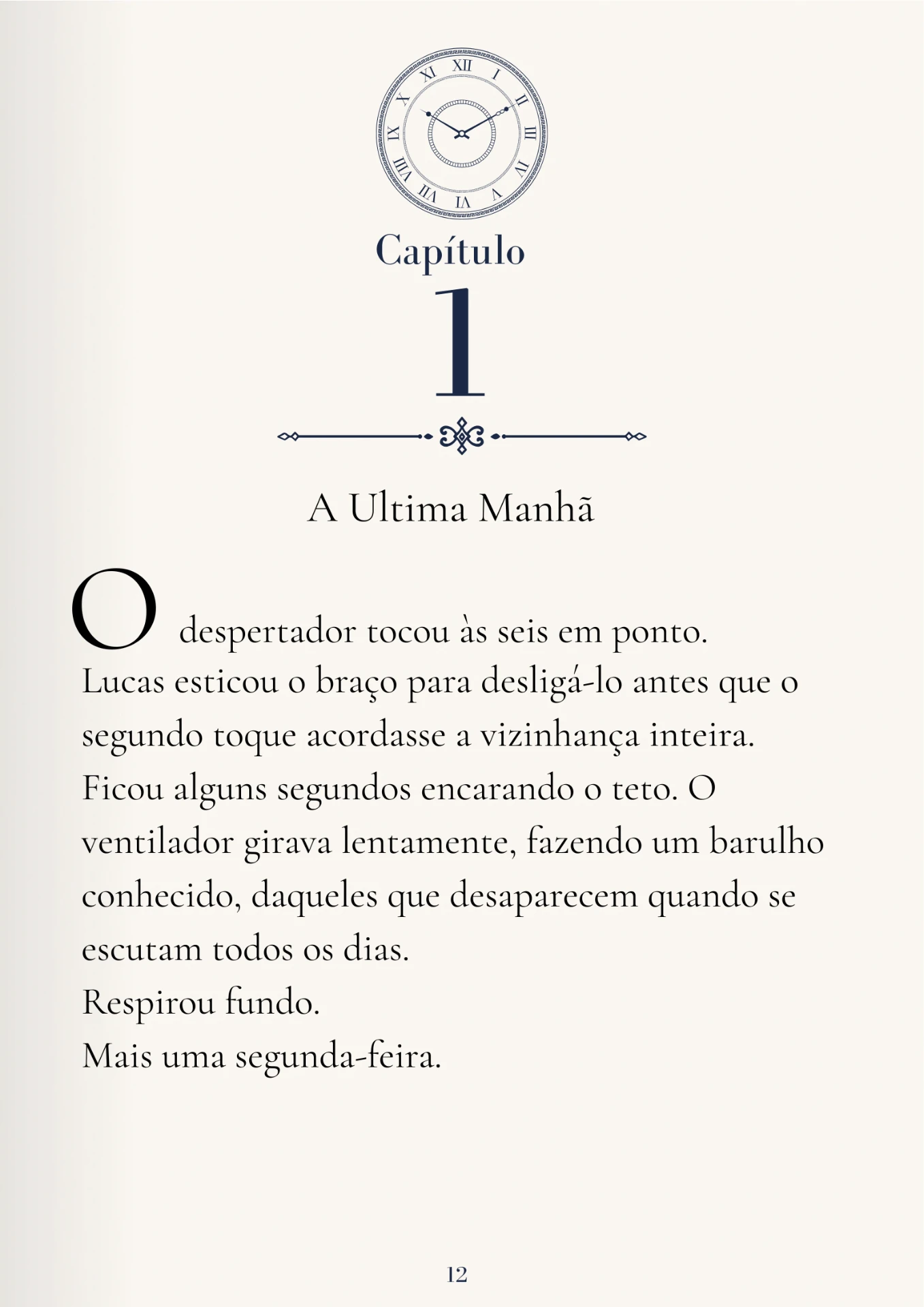 Página 1 do primeiro capítulo do livro